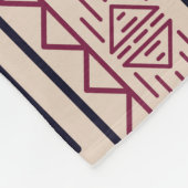 ヴィンテージアステカの部族の背景、民族のパターン。 フリースブランケット (角)