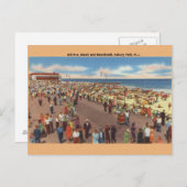 ヴィンテージアスベリーパークニュージャージービーチはがき ポストカード (正面/裏面)