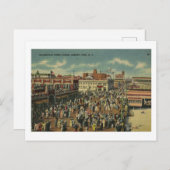 ヴィンテージアスベリーパークニュージャージーボードウォーク ポストカード (正面/裏面)