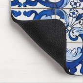 ヴィンテージアズレジョ瓦の模様 マウスパッド (コーナー)