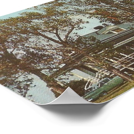 ヴィンテージアセンブリハウスホテルサウスポートNC ポスター (角)