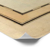 ヴィンテージアゾレス諸島の地図(1823) ポスター (角)