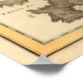 ヴィンテージアゾレス、ケープヴェルデ、カナリア諸島地図 ポスター (角)