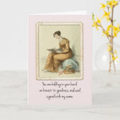 ヴィンテージアッカーマンファッション女性ハッピーバースデー カード (黄色い花)