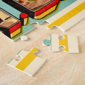 ヴィンテージアッシュビルNCポストカード ジグソーパズル (側面)