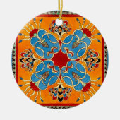 ヴィンテージアッシリアオーナメント セラミックオーナメント (正面)