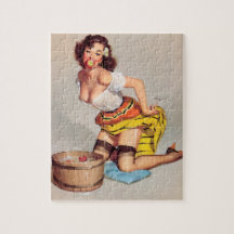 ヴィンテージアップボビングピンアップガール