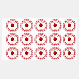 ヴィンテージアップルバターパーソナライズされた缶詰 ラベル