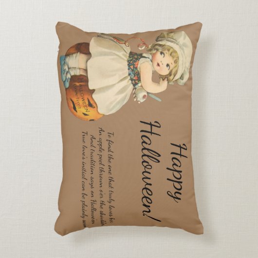 ヴィンテージアップルピールトラディションハロウィーン アクセントクッション (正面(垂直))