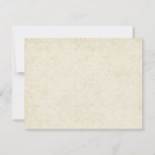 ヴィンテージアップルブロッサムウェディング日付カードを保存 出欠カード (裏面)