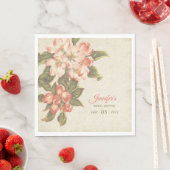 ヴィンテージアップルブロッサムブライダルシャワー スタンダードランチョンナプキン (インサイチュ)
