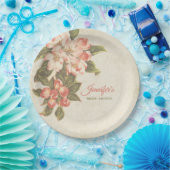 ヴィンテージアップルブロッサムブライダルシャワー ペーパープレート (パーティー)