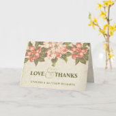ヴィンテージアップルブロッサムラブ感謝してい& カード (黄色い花)