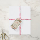 ヴィンテージアップルブロッサム ブライダルシャワー ギフトタグ (より糸付き)