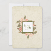 ヴィンテージアップルブロッサム | リハーサルディナー 招待状 (裏面)