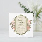 ヴィンテージアップルブロッサム | 結婚式招待状 招待状 (スタンド正面)