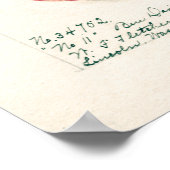 ヴィンテージアップルボタニカルイラストレーション ポスター (角)