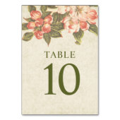 ヴィンテージアップル結婚ブロッサム テーブルナンバー (裏面)