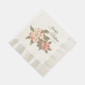 ヴィンテージアップル結婚ブロッサム 縁ありランチョンナプキン (角)