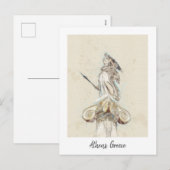 ヴィンテージアテナポストカード – ギリシャクラシック語ギリシャ語 シーズンポストカード (正面/裏面)