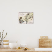 ヴィンテージアテネの地図(1784) ポスター (キッチン)