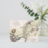 ヴィンテージアテネの地図(1784) ポストカード (スタンド正面)