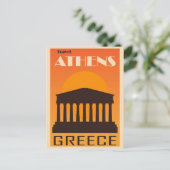 ヴィンテージアテネギリシャアクロポリス遺跡旅行 ポストカード (スタンド正面)