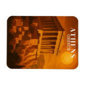 ヴィンテージアテネギリシャ旅行レトロ マグネット (横)