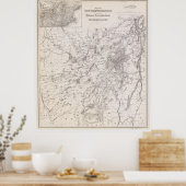 ヴィンテージアディロンダックスの地図 ポスター (キッチン)