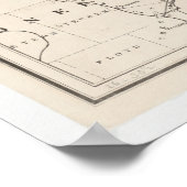 ヴィンテージアディロンダックスの地図 ポスター (角)