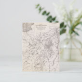 ヴィンテージアディロンダックスの地図 ポストカード (スタンド正面)