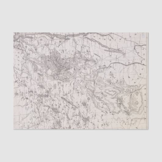 ヴィンテージアディロンダックスの地図 薄葉紙 (正面)