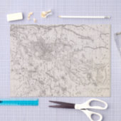 ヴィンテージアディロンダックスの地図 薄葉紙 (クラフト)