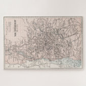 ヴィンテージアディロンダック山脈の地図（1901年） ジグソーパズル (横)