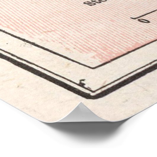 ヴィンテージアディロンダック山脈の地図(1901年) ポスター (角)