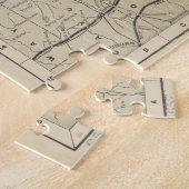 ヴィンテージアディロンドラック山道地図(1895) ジグソーパズル (側面)