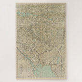 ヴィンテージアディロンドラック山道地図(1895) ジグソーパズル (縦)