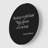 ヴィンテージアディ読ソン心感動的引用文 ラージ壁時計 (傾斜)