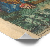 ヴィンテージアトラスイラストレーション ポスター (角)