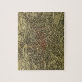 ヴィンテージアトランタの地図（1892年） ジグソーパズル (縦)