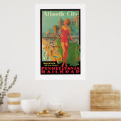 ヴィンテージアトランティックシティトラベルアド ポスター (キッチン)