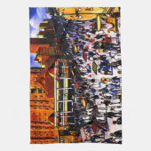 ヴィンテージアトランティックシティトレイン キッチンタオル (縦)