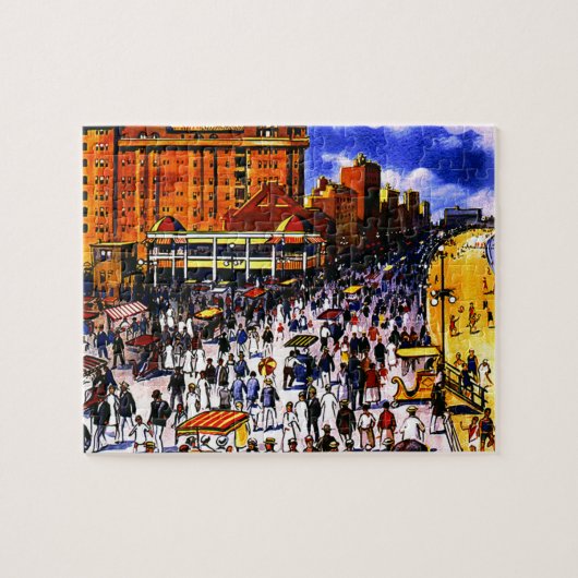 ヴィンテージアトランティックシティトレイン ジグソーパズル (横)