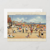 ヴィンテージアトランティックシティニュージャージーはがき ポストカード (正面/裏面)