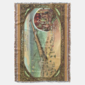 ヴィンテージアトランティックシティピアブランケット スローブランケット (正面縦)