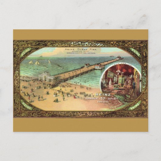 ヴィンテージアトランティックシティピア ポストカード (正面)