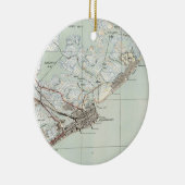 ヴィンテージアトランティックシティNJの地図(1941年) セラミックオーナメント (右)