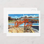 ヴィンテージアトランティック市大文字葉書 ポストカード (正面/裏面)