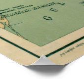 ヴィンテージアトランティック&ガルフコーストライトハウスマップ ポスター (角)