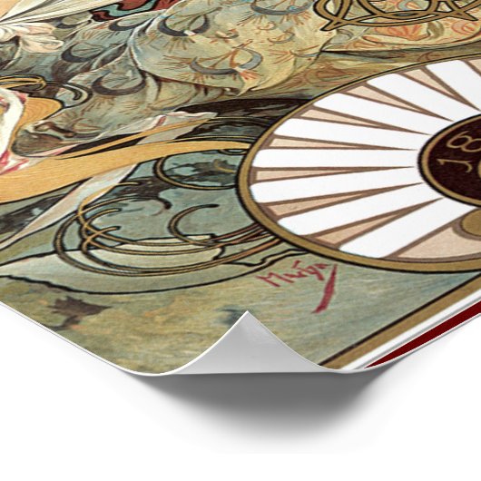 ヴィンテージアドビスケットルフェヴルホテル1896アートポスター ポスター (角)